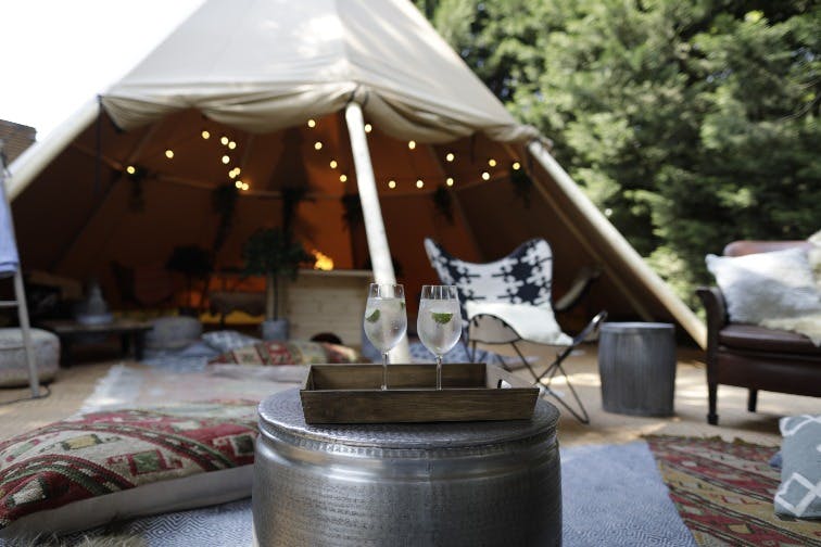 Cover Image for Our Tipi has arrived at the Victoria, Oxshott