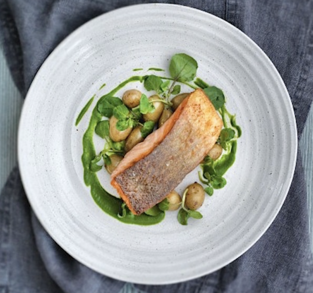 Cover Image for SEA TROUT, NEW POTATOES AND WATERCRESS SAUCE