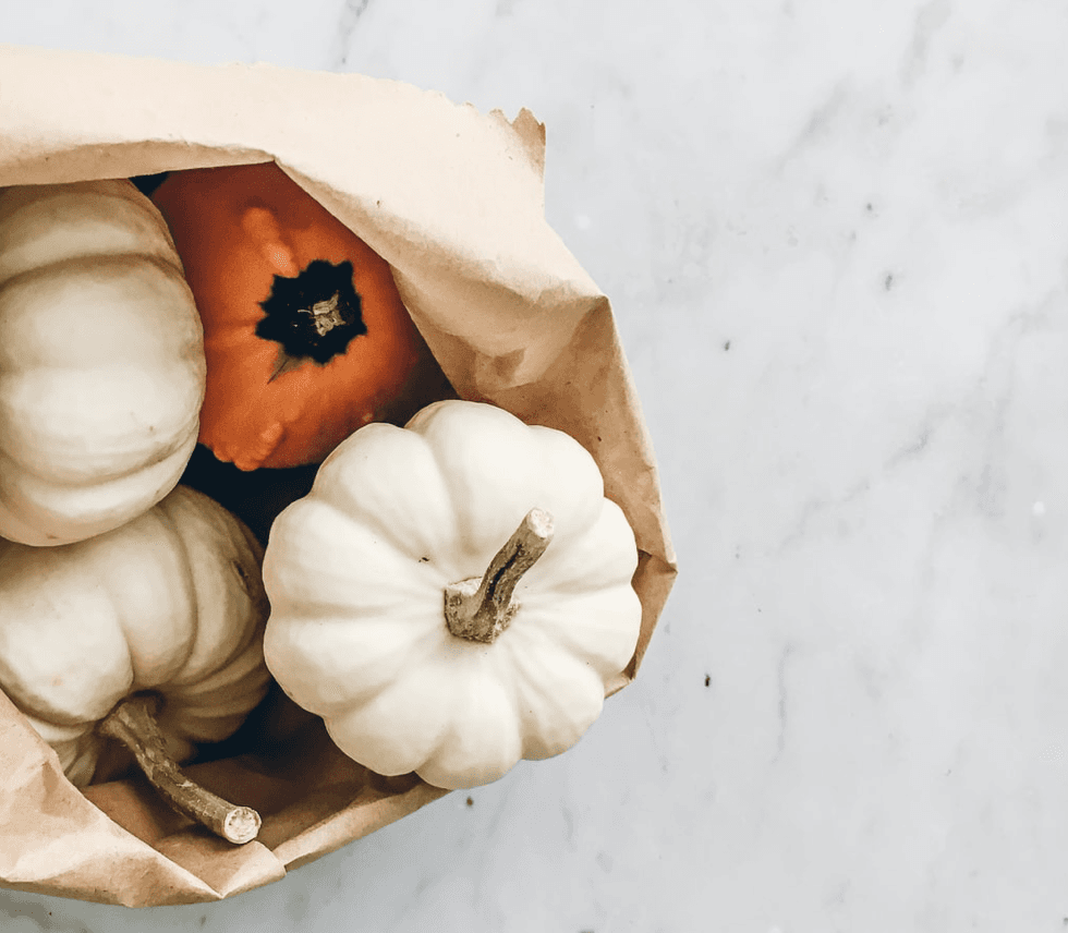 Cover Image for Roasted mixed pumpkins, soured cream and toasted almonds recipe